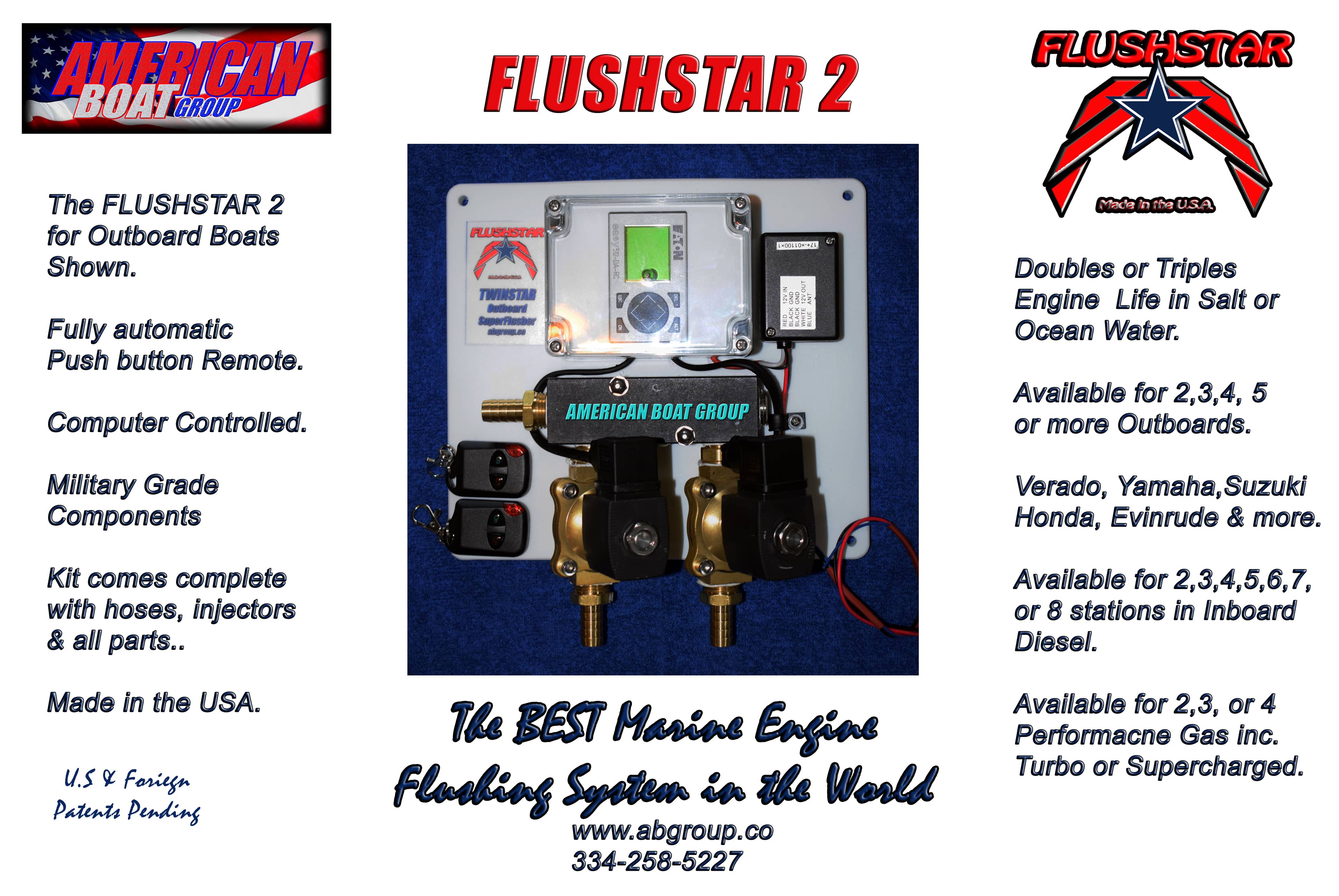 FS-2 FLUSHSTAR Auto Flusher for Twin O/B